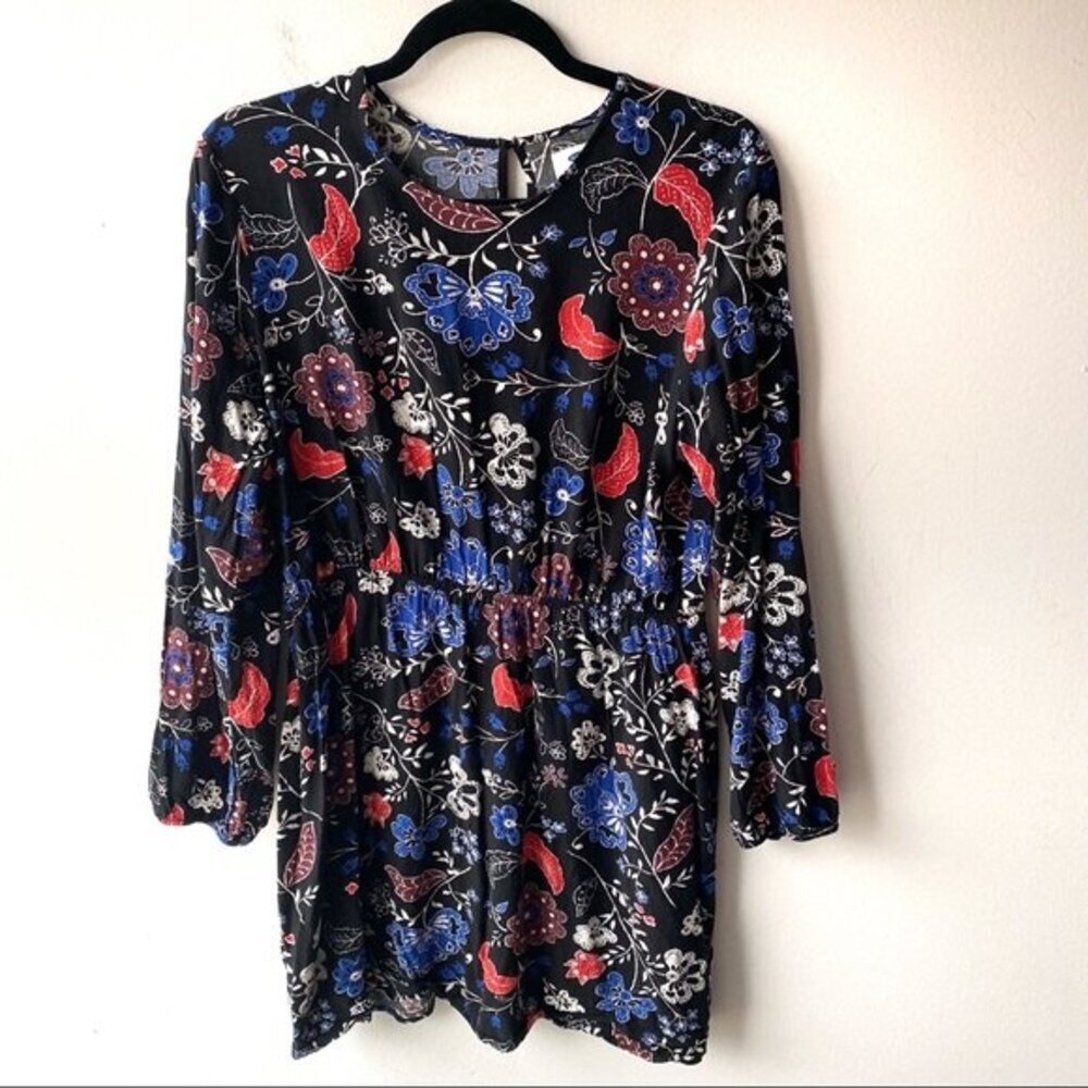 Old Navy Floral Mini Dress - Black, Blue, Red
